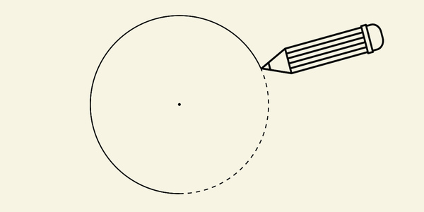 Fermi-Frage Punkt Kreis zeichnen lustig Rätsel